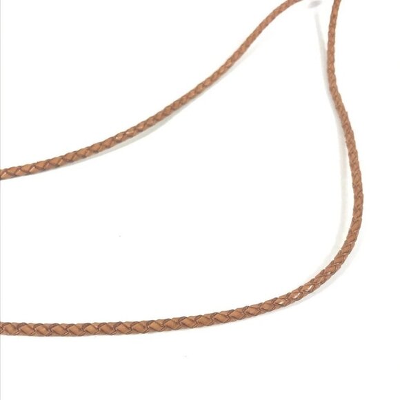 LOUIS VUITTON M67302 Ceinture VVN Trece belt Knitting belt Leather Brown/Gold main image 4